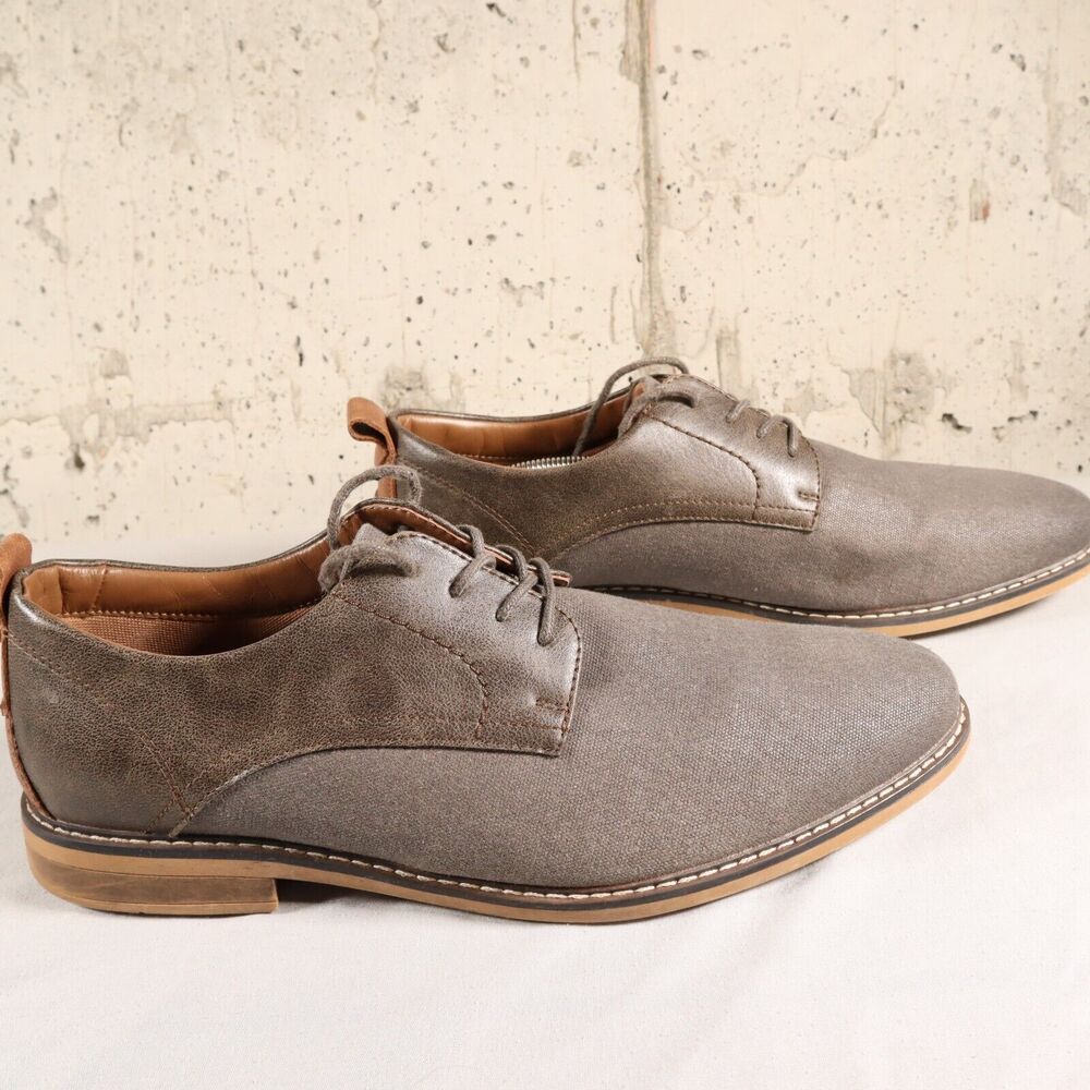 George Men's Shoes Size 12 Casual And Dress Oxford Gray and Brown